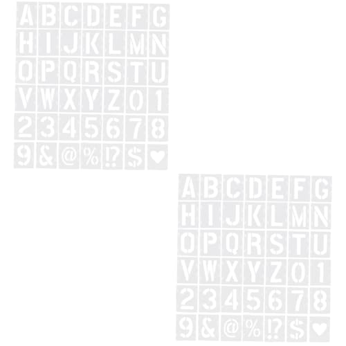 Uonlytech 2 Sätze Inkjet-vorlage Schriftzeichen Schablone Für Handwerk Malschablonen Buchstabenschablonen Klein Brief Sprühschablonen Für Den Haushalt Alphabet-form Das Haustier 42 Stück * 2 Uonlytech 2 Sätze Inkjet-vorlage Schriftzeichen Schablone Für Handwerk Malschablonen Buchstabenschablonen Klein Brief Sprühschablonen Für Den Haushalt Alphabet-form Das Haustier 42 Stück * 2 von Uonlytech