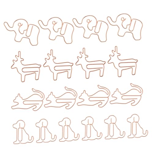 Uonlytech 2 Sätze Katzen Büroklammer Ästhetische Papier Mini Bulldog Clips Bull Clips Große Farbige Büroklammern Büroklammern Zum Basteln Große Büroklammer 40 Stück * 2 von Uonlytech
