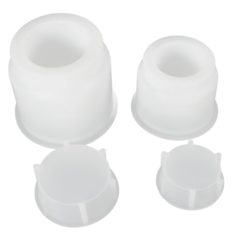 Uonlytech 2 Sätze Kristall-Epoxy-Form Kerzenform-Set Party Gläser zur Kerzenherstellung Inhaber geformt epoxidharz Mehrzweck-Silikonform Kerze Silikonform DIY Kerzenhalter halten Kieselgel von Uonlytech