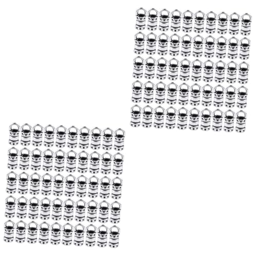 Uonlytech 2 Sätze Legierungs Diy Armband Verbindungsschließe Für Lederbänder Schmuckherstellung Antik Silber Innenloch Für Armbänder Schlüsselanhänger Lanyards 100 Stücke * 2 Uonlytech 2 Sätze Legierungs Diy Armband Verbindungsschließe Für Lederbänder Schmuckherstellung Antik Silber Innenloch Für Armbänder Schlüsselanhänger Lanyards 100 Stücke * 2 von Uonlytech