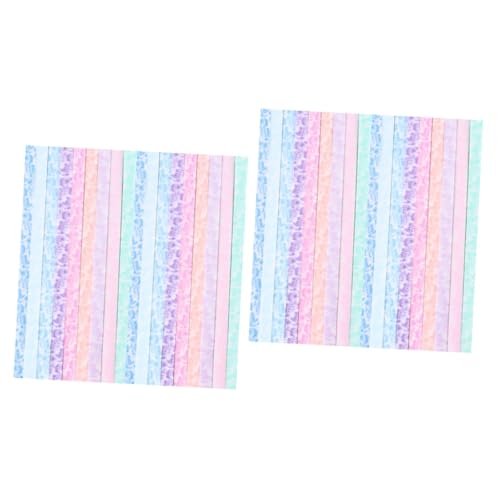 Uonlytech 2 Sätze Leuchtende Origami Sternen Faltpapiere Für Diy Bastelprojekte Farben Zufällig Luminous Star Paper Für Kreative Kunsthandwerke Zufällige Farbe 200 Stück * 2 von Uonlytech