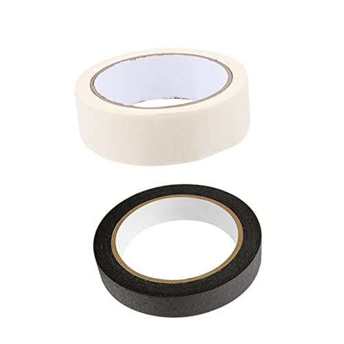 Uonlytech 2 Sätze Maler Abdeckband Selbstklebendes Masking Tape Schwarz Für Diy Projekte Malerei Und Oberflächenschutz 2 Stücke * 2 von Uonlytech