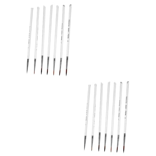 Uonlytech 2 Sätze Malstift-set Miniatur-kunstpinsel Pigment Zahlen Bürsten Pinsel Streichen Detail Malen Wasser Miniaturfarbe Kleine Pinsel Ölpinsel Mini-malpinsel Nylonwolle 11 Stücke * 2 Uonlytech 2 Sätze Malstift-set Miniatur-kunstpinsel Pigment Zahlen Bürsten Pinsel Streichen Detail Malen Wasser Miniaturfarbe Kleine Pinsel Ölpinsel Mini-malpinsel Nylonwolle 11 Stücke * 2 von Uonlytech