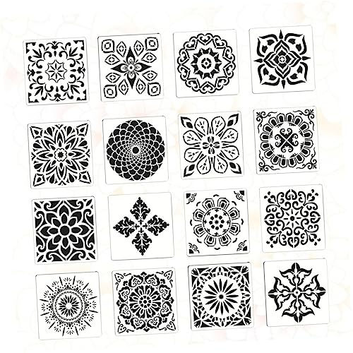 Uonlytech 2 Sätze Mandala Schablonen Set mit Wiederverwendbaren Malvorlagen für Kreative Bastelprojekte Dekorationen und Diy Kunstwerke Hollow Out Stencils für Vielfältige Anwendungen von Uonlytech