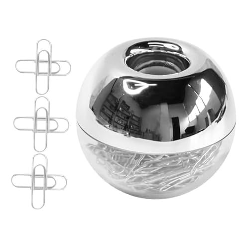 Uonlytech 2 Sätze Metall-paperclips mit Magnetbox Dekorative Büroklammern aus Robustem Metall für Schule und Büro Kleine Multifunktionale Papierklemmen als Lesezeichen und Organisationshilfe von Uonlytech