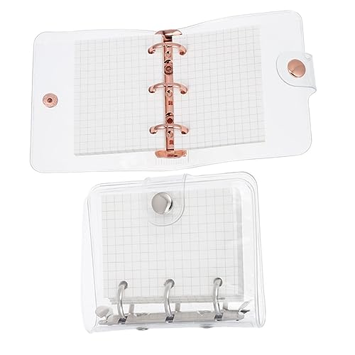 Uonlytech 2 Sätze Mini Handbuch Set Teiliges Kreatives Transparentes Notizbuch mit und Zubehör für Planung und Organisation Geeignet für Schüler Lehrer und Büroangestellte von Uonlytech