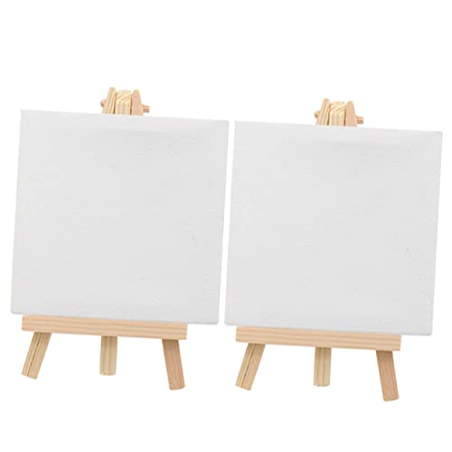 Uonlytech 2 Sätze Mini Staffeleien mit Bemalbaren Leinwänden Dekorative Mini Leinwände für Diy Kunstprojekte Geeignet für Öl und Aquarellmalerei Uonlytech 2 Sätze Mini Staffeleien mit Bemalbaren Leinwänden Dekorative Mini Leinwände für Diy Kunstprojekte Geeignet für Öl und Aquarellmalerei von Uonlytech
