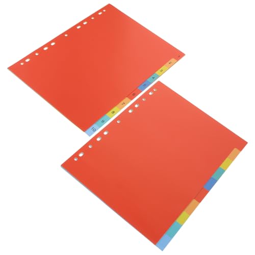 Uonlytech 2 Sätze Notizblock-marker Notizbuch Markierungen Mit Tab Lose Farbig Buchseite Herausnehmbare Ordnerteiler Index Klassifizierter Etiketten Bindelaschen Pp von Uonlytech