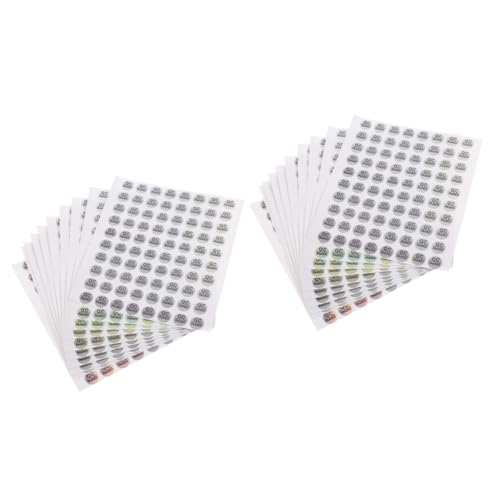 Uonlytech 2 Sätze Pass-tag Farbcodierte Aufkleber Klebetiketten Klebeetiketten Qualitätsprüfetiketten Etiketten Aufkleber Beschichtetes Papierkleberaufkleber Pvc Selbstklebend 2400 Stück * 2 von Uonlytech