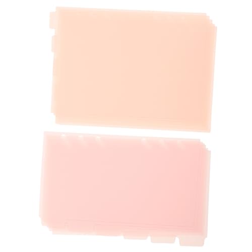 Uonlytech 2 Sätze Praktische Farbige Trennstreifen Indexseiten für Loseblatt notizbuch Abnehmbare Registerkarten für Schnellhefter und Schulhefter Vielseitige Ordner teiler für Notizblock von Uonlytech