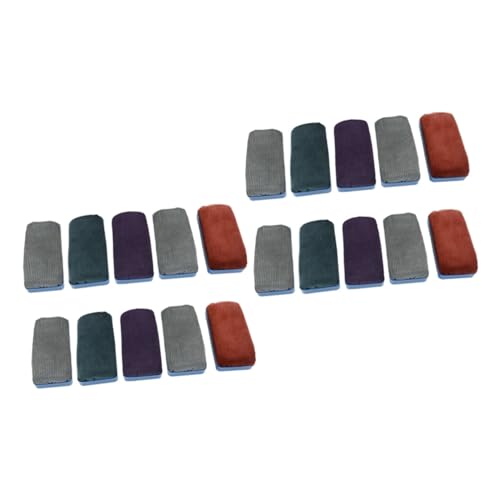 Uonlytech 2 Sätze Radiergummi Magnettafel Weiß Schwarz Magnettafel Spitze Zeichnung Magnetische Kreidetafel Tag Schule Tafel Abwischbare Tafel 10 Stück * 2 Zufällige Farbe von Uonlytech