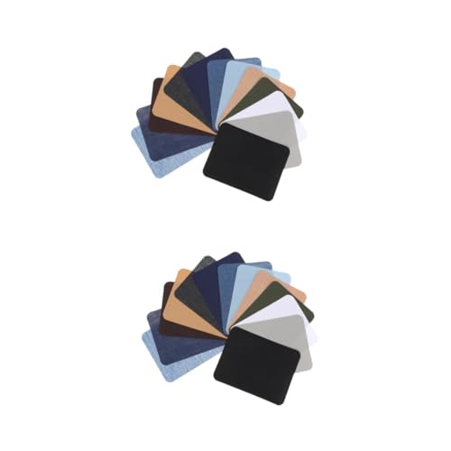 Uonlytech 2 Sätze Rechteckige Bügel Patches Für Kleidung Selbstklebende Flicken Für Jeans Hosen Diy Applikationen Zur Reparatur Und Dekoration Für Pullover Und Kissen 24 Stück * 2 Uonlytech 2 Sätze Rechteckige Bügel Patches Für Kleidung Selbstklebende Flicken Für Jeans Hosen Diy Applikationen Zur Reparatur Und Dekoration Für Pullover Und Kissen 24 Stück * 2 von Uonlytech