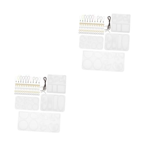 Uonlytech 2 Sätze Resin Silikonform für Diy Schmuckherstellung Seascape Mould für Anhänger und Ohrringe Langlebige Epoxidharz Gießform für Kreative Bastelprojekte von Uonlytech