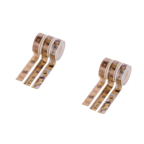 Uonlytech 2 Sätze Retro Lineal Aufkleber Dekoratives Klebeband Papierstreifen Vintage Bastel Und Sammelalbum Dekoration Van Gogh Washi Klebeband Geschenkband Für 3 Stück * 2 von Uonlytech