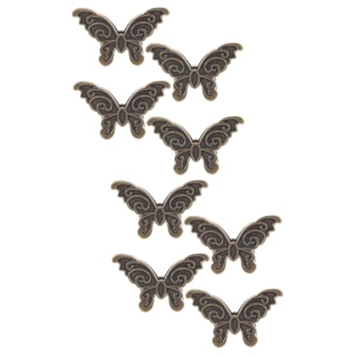 Uonlytech 2 Sätze Schmetterlingsclip Form Gold Farbig Weiß Multipack Binderclip Farbe Groß Tagebuchclip Schreibtisch Name Clips Büroklammern Bunt Schreibwaren Zinklegierung 4 Stück * 2 von Uonlytech