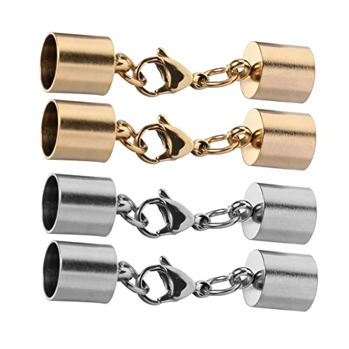 Uonlytech 2 Sätze Schnalle Aus Lederband Halskette Schmuck Verschluss Schmuckherstellung Schmuck Machen Handgefertigter Karabinerverschluss Diy Schmuckverschluss Rostfreier Stahl 4 Stück * 2 Uonlytech 2 Sätze Schnalle Aus Lederband Halskette Schmuck Verschluss Schmuckherstellung Schmuck Machen Handgefertigter Karabinerverschluss Diy Schmuckverschluss Rostfreier Stahl 4 Stück * 2 von Uonlytech