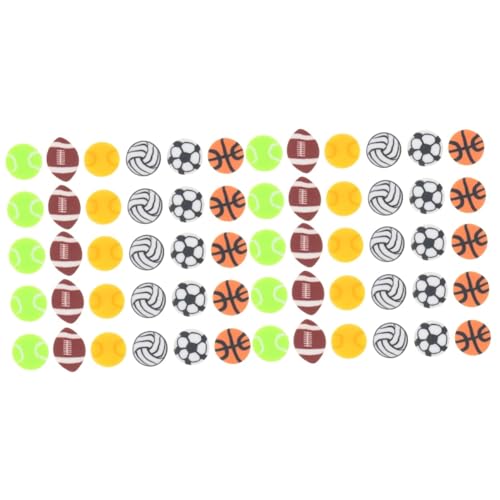 Uonlytech 2 Sätze Stanzte Weiche Keramikperlen Für Sportliche Reize Farbig Bunt Sortiert Sportbälle Schmuck Sportliche Perle Bastelperlen Mit Löchern Kleine Perlen Polymer-ton 200 Stück * 2 von Uonlytech