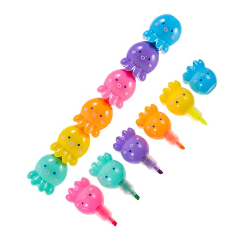 Uonlytech 2 Sätze Stapelbare Mini-highlighter in Oktopusform Fluoreszierende Marker in Leuchtenden Farben Abnehmbar und Verstellbar für Schüler Schule Büro und Kreative Schreibprojekte Uonlytech 2 Sätze Stapelbare Mini-highlighter in Oktopusform Fluoreszierende Marker in Leuchtenden Farben Abnehmbar und Verstellbar für Schüler Schule Büro und Kreative Schreibprojekte von Uonlytech
