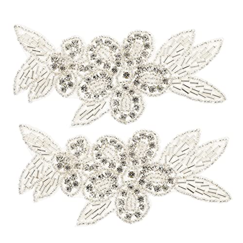 Uonlytech 2 Sätze Strass Patches Glitzernde Blumen Applikationen Zum Aufnähen Für Diy Kleidung Dekorationen Für Hochzeitskleider Und Handwerksprojekte 2 Stücke * 2 Uonlytech 2 Sätze Strass Patches Glitzernde Blumen Applikationen Zum Aufnähen Für Diy Kleidung Dekorationen Für Hochzeitskleider Und Handwerksprojekte 2 Stücke * 2 von Uonlytech