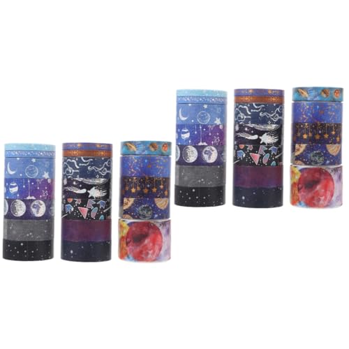 Uonlytech 2 Sätze Tape Set Handwerk Scrapbooking-klebeband Buch Washi Tape Dünnes Washi-tape Washi Tape Zum Aufzeichnen Bastelband Hochwertiges Japanisches Papier 19 Rollen * 2 von Uonlytech