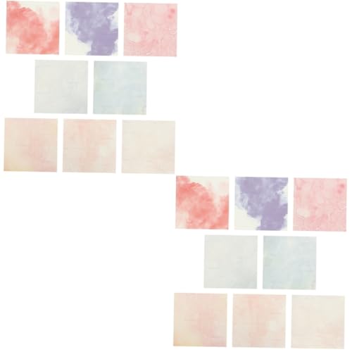 Uonlytech 2 Sätze Teiliges Heat Transfer Film Mit Bunten Aquarellmustern Hitzebeständige Transferfolie Für Textilien Diy Bügelbilder Für Shirts Tassen Langlebig Und Vielseitig 8 Stück * 2 von Uonlytech