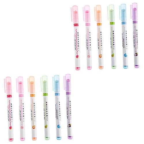Uonlytech 2 Sätze Teiliges Highlighter Pen Set Für Notizen Schnelltrocknende Marker Verschiedenen Farben Für Schüler Lehrer Und Bürobedarf Kurvenstifte Für Kreative Schreibwaren 6 Stück * 2 Uonlytech 2 Sätze Teiliges Highlighter Pen Set Für Notizen Schnelltrocknende Marker Verschiedenen Farben Für Schüler Lehrer Und Bürobedarf Kurvenstifte Für Kreative Schreibwaren 6 Stück * 2 von Uonlytech