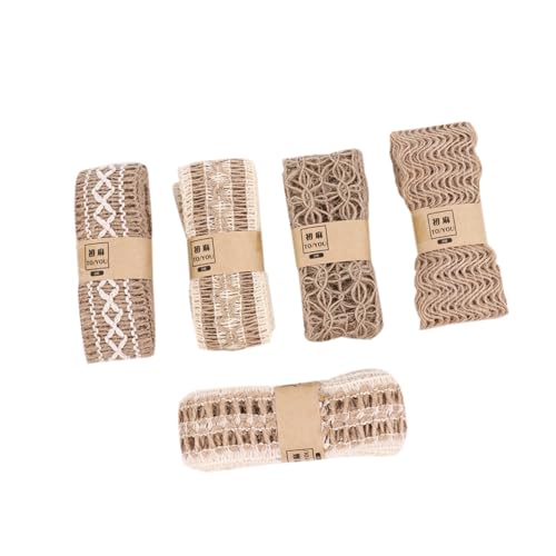 Uonlytech 2 Sätze Teiliges Jute Spitzenband Für Diy Basteln Handgemachte Deko Für Hochzeiten Kunstprojekte Bänder Für Floristik Und Heimdekoration 5 Stück * 2 Uonlytech 2 Sätze Teiliges Jute Spitzenband Für Diy Basteln Handgemachte Deko Für Hochzeiten Kunstprojekte Bänder Für Floristik Und Heimdekoration 5 Stück * 2 von Uonlytech