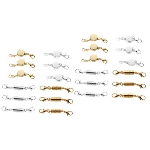 Uonlytech 2 Sätze Teiliges Magnetverschluss Für Schmuck Verstellbare Kettenverschlüsse Für Halskette Armband Und Fußkette Zur Schmuckherstellung Und Reparatur Hochwertige 12 Stück * 2 von Uonlytech
