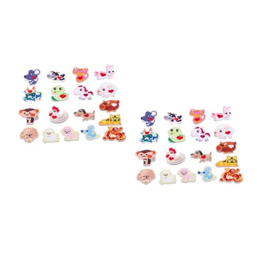 Uonlytech 2 Sätze Teiliges Set Cartoon Tier Flicken Bestickte Applikationen Für Kleidung Jeans Jacken Und Diy Reparaturen Bunte Stoffpatches Zum Aufbügeln Und Dekorieren 18 Stück * 2 Uonlytech 2 Sätze Teiliges Set Cartoon Tier Flicken Bestickte Applikationen Für Kleidung Jeans Jacken Und Diy Reparaturen Bunte Stoffpatches Zum Aufbügeln Und Dekorieren 18 Stück * 2 von Uonlytech