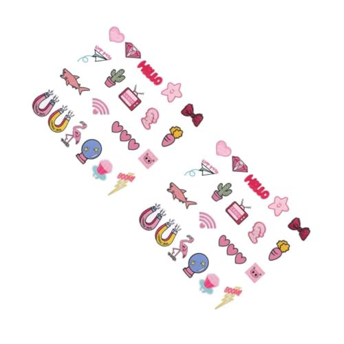 Uonlytech 2 Sätze Teiliges Set Mädchen Stickerei Patches Diy Kleidung Applikationen Für Reparatur Und Dekoration Geeignet Für Taschen Kleidung Schuhe Und Handarbeiten 20 Stück * 2 Uonlytech 2 Sätze Teiliges Set Mädchen Stickerei Patches Diy Kleidung Applikationen Für Reparatur Und Dekoration Geeignet Für Taschen Kleidung Schuhe Und Handarbeiten 20 Stück * 2 von Uonlytech
