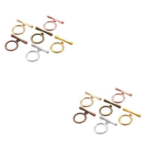 Uonlytech 2 Sätze Teiliges Set Schmuckverschlüsse Für Diy Armbänder Und Gemischte Farben Zubehörteile Für Ihre Schmuckherstellung 60 Stück * 2 von Uonlytech