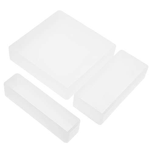 Uonlytech 2 Sätze Teiliges Silikonform Für Diy Rezepte Rechteckige Gießform Für Schmuck Und Deko Wiederverwendbar Hitzebeständig Für Bastelprojekte Und Kreative Dekorationen 3 Stück * 2 von Uonlytech