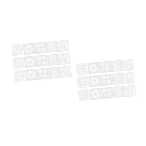 Uonlytech 2 Sätze Teiliges Wiederverwendbare Schablonen Für Blumenmalerei Diy Hohlblumen Vorlagen Für Scrapbooking Und Kreative Projekte 15 Stück * 2 von Uonlytech