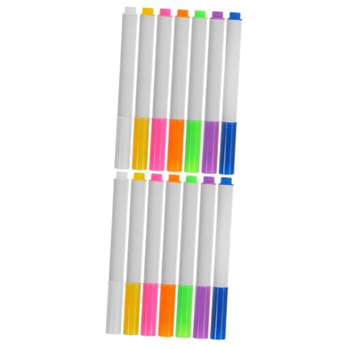 Uonlytech 2 Sätze Teiliges Wiederverwendbarer Abwischbarer Marker Für Whiteboards Bunte Trockene Marker Für Zuhause Schule Und Büro Selbstverschließbarem Beutel 7 Stück * 2 Uonlytech 2 Sätze Teiliges Wiederverwendbarer Abwischbarer Marker Für Whiteboards Bunte Trockene Marker Für Zuhause Schule Und Büro Selbstverschließbarem Beutel 7 Stück * 2 von Uonlytech