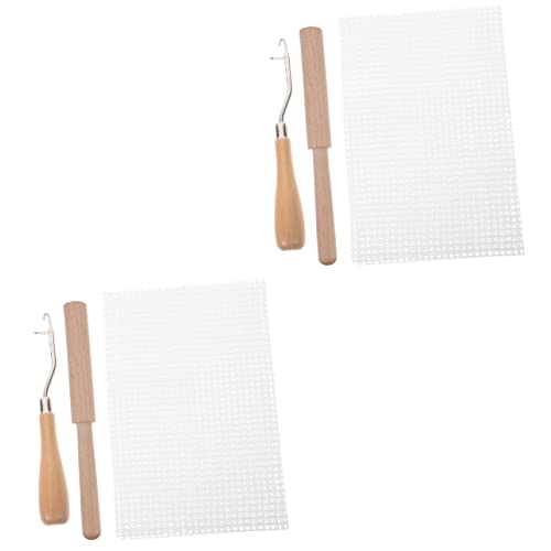 Uonlytech 2 Sätze Teppich Knüpfset mit Holzgriff Teiliges Werkzeug für Diy Teppich und Tapisserie Herstellung Netzstoff und Garnschneider für Anfänger und Bastelenthusiasten Uonlytech 2 Sätze Teppich Knüpfset mit Holzgriff Teiliges Werkzeug für Diy Teppich und Tapisserie Herstellung Netzstoff und Garnschneider für Anfänger und Bastelenthusiasten von Uonlytech