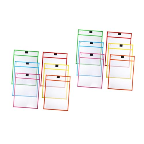 Uonlytech 2 Sätze Trocken Abwischbare Tasche Dokumenten Organizer Poster Schutzhülle Aktentaschen Transparente Dokumentenmappe Posterhüllen Fotoseiten 6 Stücke * 2 Zufällige Farbe Uonlytech 2 Sätze Trocken Abwischbare Tasche Dokumenten Organizer Poster Schutzhülle Aktentaschen Transparente Dokumentenmappe Posterhüllen Fotoseiten 6 Stücke * 2 Zufällige Farbe von Uonlytech