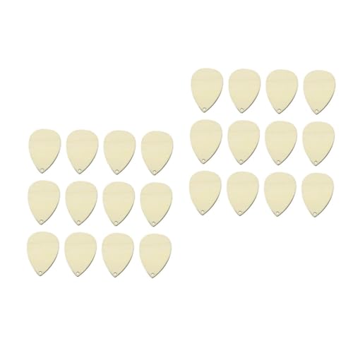 Uonlytech 2 Sätze Tropfenohrringe Anhänger Charms Unfertige Form Anhänger DIY Tropfen Farbe Teardrop Droopy Anhänger Ohrring Khaki Holz 50 Stück * 2 von Uonlytech
