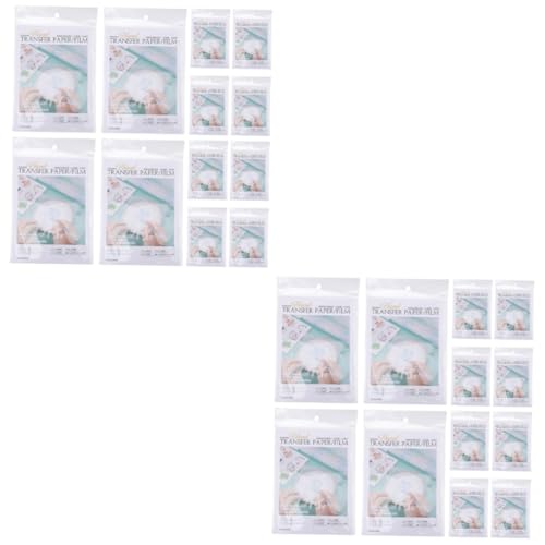Uonlytech 2 Sätze Übertragen Sie papier Wasserlöslicher Film wasserlösliches Stickpapier Quilten transferpapier wasserlösliche Stickübertragung Strickstabilisator pva Weiß von Uonlytech
