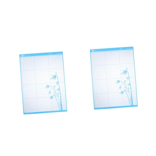 Uonlytech 2 Stck. Unterlage Nähen Von Schneidematten Bastel- Und Schneidematte A3 Schneidematte Maschine Bastelschneidematte Handwerksmatte Gravur Schneidematte Cutter Blau von Uonlytech