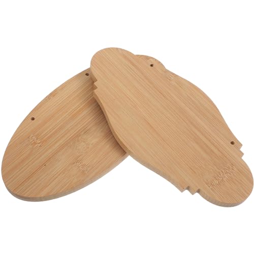 Uonlytech 2 Stück Blanko Türschilder Bambus Diy Hinweisplatten für Decor zum Bemalen und Gestalten von Willkommensschildern und Informationsboards von Uonlytech
