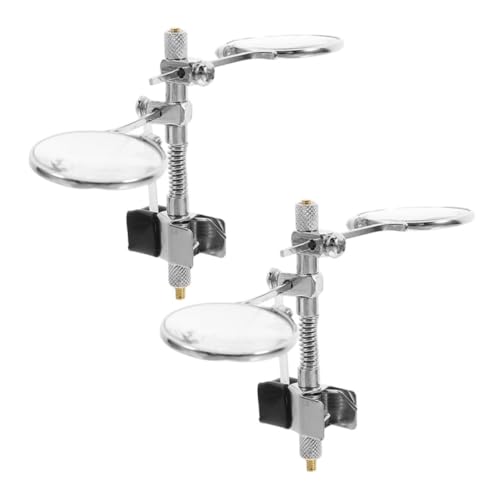 Uonlytech 2 Stück Brillenclip-Lupe Doppelglas Vergrößerungsglas Kratzfest für Schmuckarbeiten Uhrmacher Präzisionslupe Komfortabel Robust für Lesen und Reparaturen Uonlytech 2 Stück Brillenclip-Lupe Doppelglas Vergrößerungsglas Kratzfest für Schmuckarbeiten Uhrmacher Präzisionslupe Komfortabel Robust für Lesen und Reparaturen von Uonlytech