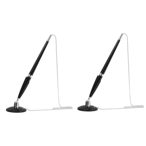 Uonlytech 2 Stück Büro Business Stift Für Schreibtisch Filigraner Business-kugelschreiber Groß Mit Kette Form Schlüssel Wieder Auffüllbar Exekutive Hotelschreibstift Plastik Schwarz Uonlytech 2 Stück Büro Business Stift Für Schreibtisch Filigraner Business-kugelschreiber Groß Mit Kette Form Schlüssel Wieder Auffüllbar Exekutive Hotelschreibstift Plastik Schwarz von Uonlytech