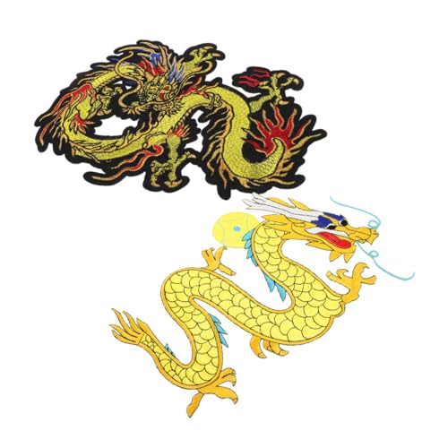 Uonlytech 2 Stück Chinesische Drachen Stoffhalterung Dekoration Jeans Flicken Applikationen Zum Aufnähen „Hello Halloween“ Kleidung Sternzeichen Applikation Gespleißte Kleidung DIY Uonlytech 2 Stück Chinesische Drachen Stoffhalterung Dekoration Jeans Flicken Applikationen Zum Aufnähen „Hello Halloween“ Kleidung Sternzeichen Applikation Gespleißte Kleidung DIY von Uonlytech
