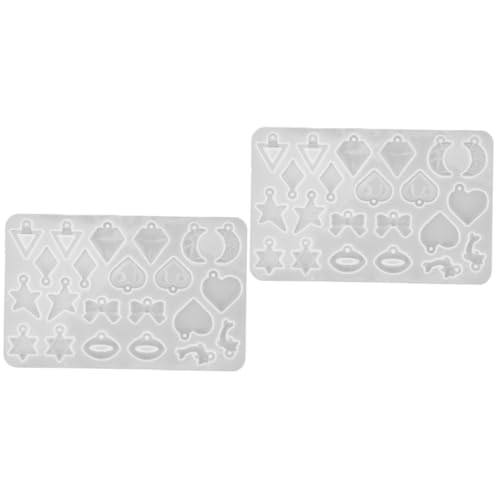 Uonlytech 2 Stück DIY Kleine Silikonform für Ohrringe Wiederverwendbare Gießform für Schmuckherstellung und Haltbar für Epoxidharz und Bastelprojekte mit Details Uonlytech 2 Stück DIY Kleine Silikonform für Ohrringe Wiederverwendbare Gießform für Schmuckherstellung und Haltbar für Epoxidharz und Bastelprojekte mit Details von Uonlytech