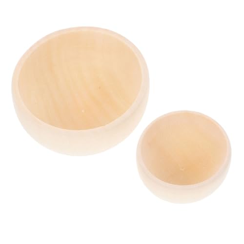 Uonlytech 2 Stück Diy Unlackierte Holzschalen Blanko Schalen für Bastelarbeiten für Dekorationen Hochzeiten und Feste Holzbowl für Ihre Fantasie Uonlytech 2 Stück Diy Unlackierte Holzschalen Blanko Schalen für Bastelarbeiten für Dekorationen Hochzeiten und Feste Holzbowl für Ihre Fantasie von Uonlytech