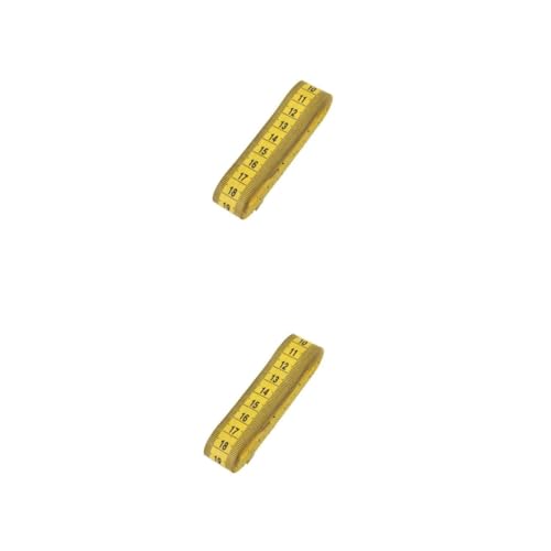 Uonlytech 2 Stück Doppelseitiges Maßband für mit Flexibles Schneidermaßband Gelb für Nähen und Basteln Präzise Messungen Uonlytech 2 Stück Doppelseitiges Maßband für mit Flexibles Schneidermaßband Gelb für Nähen und Basteln Präzise Messungen von Uonlytech