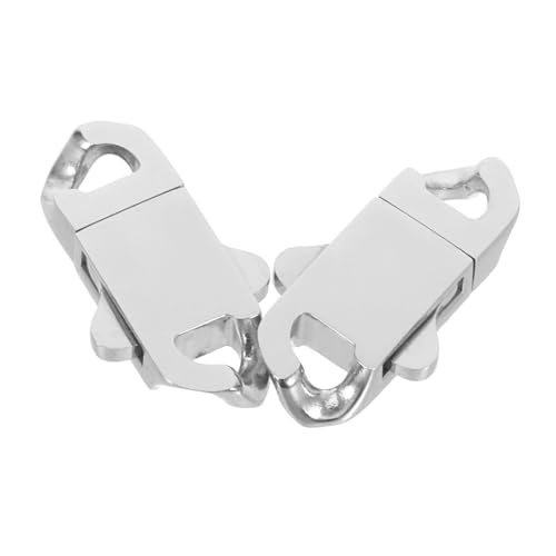 Uonlytech 2 Stück Edelstahl Federverschlüsse für Schmuck Armband und Halskette Rostfreie Metall-schnappverschlüsse mit Sicherem Verriegelungsmechanismus Korrosionsbeständig und Vielseitig von Uonlytech