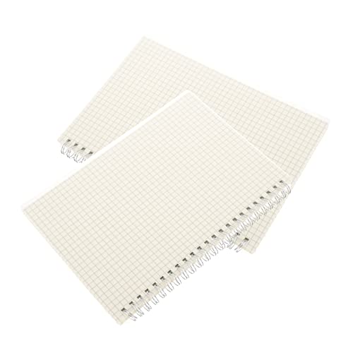 Uonlytech 2 Stück Gitterbuch Papier regiert Hefte für die Schule Spiral- Mathe-Notizbuch Planungsbuch Mathe-Notizblock Raster-Spiralnotizbuch Kleines Notizbuch Plastik Weiß Uonlytech 2 Stück Gitterbuch Papier regiert Hefte für die Schule Spiral- Mathe-Notizbuch Planungsbuch Mathe-Notizblock Raster-Spiralnotizbuch Kleines Notizbuch Plastik Weiß von Uonlytech