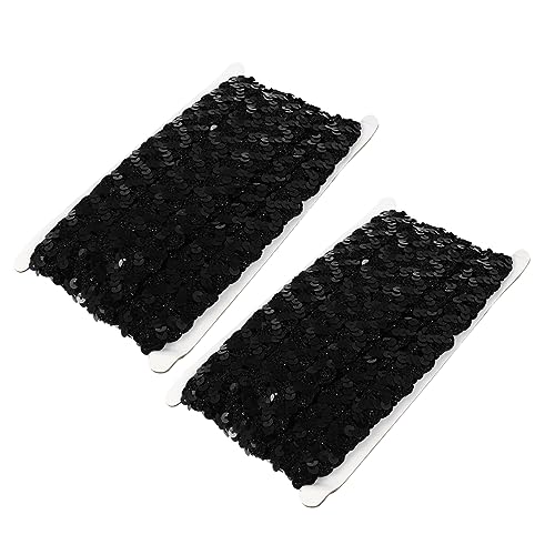 Uonlytech 2 Stück Glitzer Paillettenband DIY Dekoration für Hochzeiten Partys Handarbeiten und Bastelprojekte Vielseitig Einsetzbar und Farbecht von Uonlytech