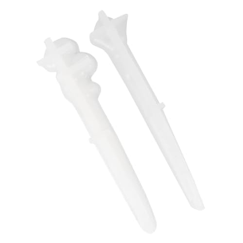Uonlytech 2 Stück Haarnadelform Herstellung Schlüssel Party Silikonbarretteform DIY Bastelform Haarstäbchenform aus Harz Silikonformen für Harz Silikonform für Epoxidharz Kieselgel von Uonlytech